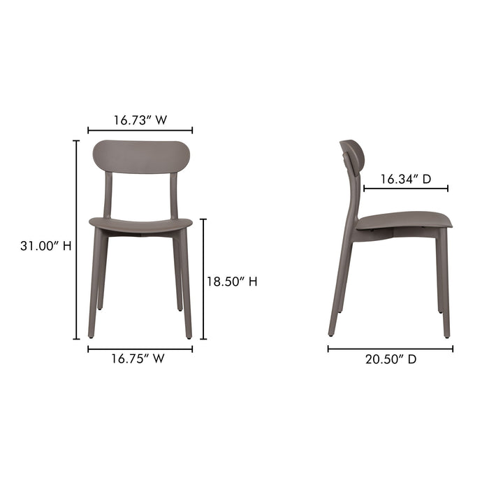 Kent - Outdoor Dining Chair( Set of 2) - Taupe