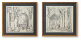 Downyard - Wall Art Set (Set of 2) - Black / Beige