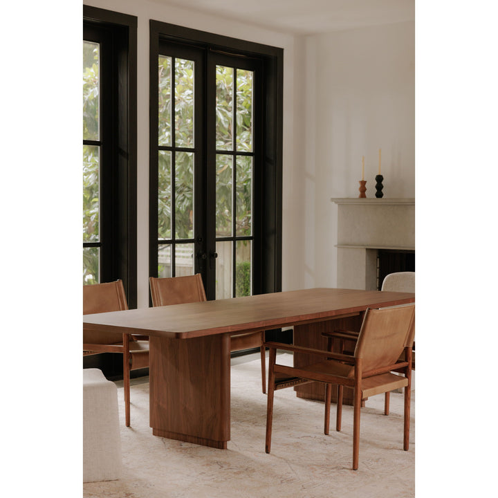 Round - Off Dining Table Small - Dark Brown