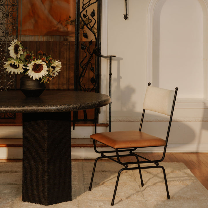 Posta - Dining Chair - Brown / Beige