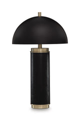 Lemland - Metal Table Lamp - Black / Gold Finish