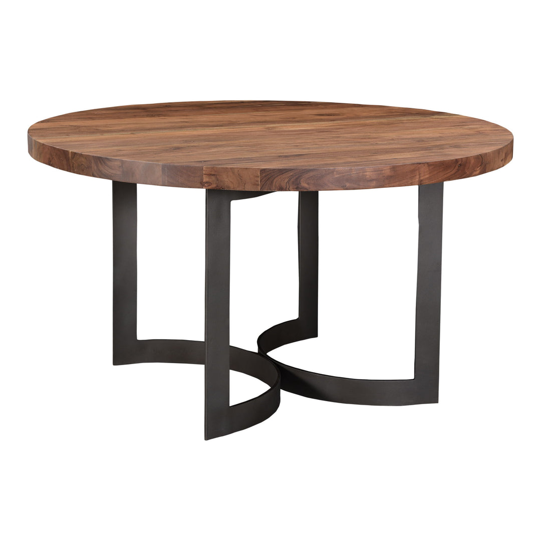 Bent - Round Dining Table - Natural Stain