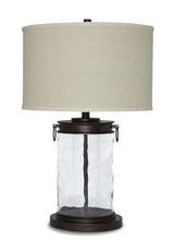 Tailynn - Glass Table Lamp  - Clear / Bronze Finish