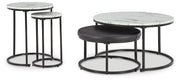 Jusmour - Occasional Nesting Table (Set of 4) - Black / White