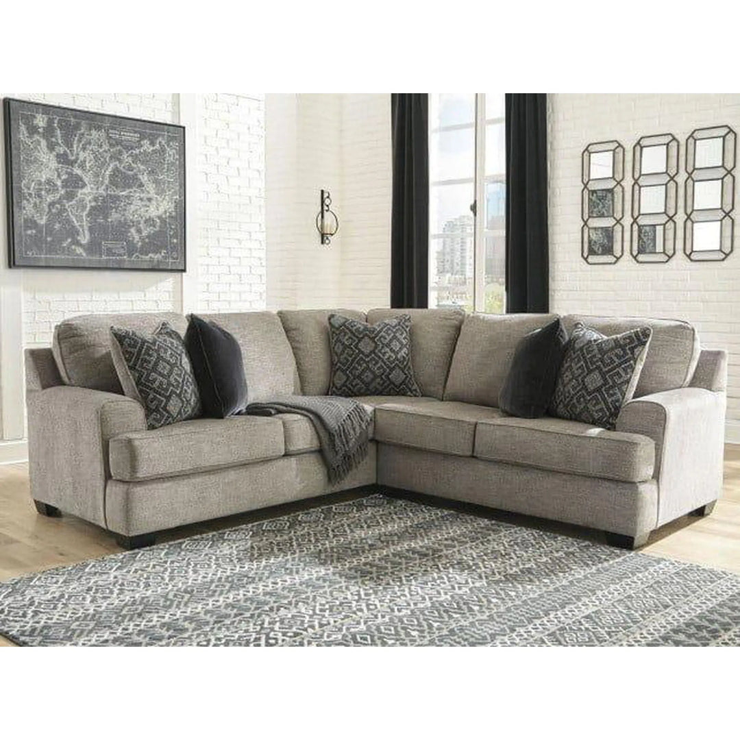 Ashley 56103 48 56 11 Bovarian Stone LAF Sofa with Corner