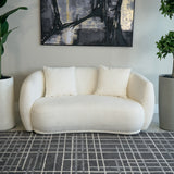 Diana Modern Curved Loveseat