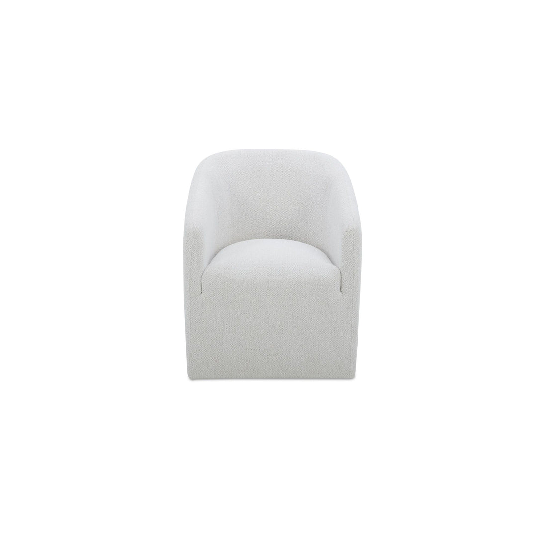 Sandy - Rolling Dining Chair - Off White