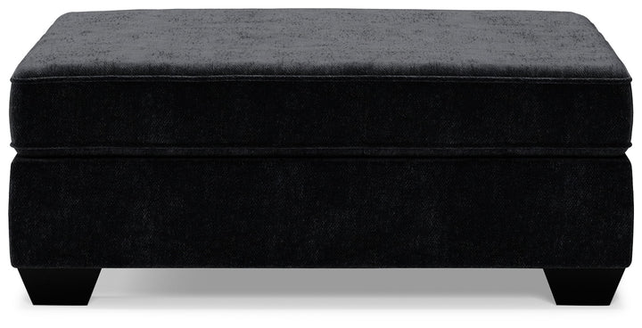 Lavernett - Oversized Accent Ottoman - Charcoal