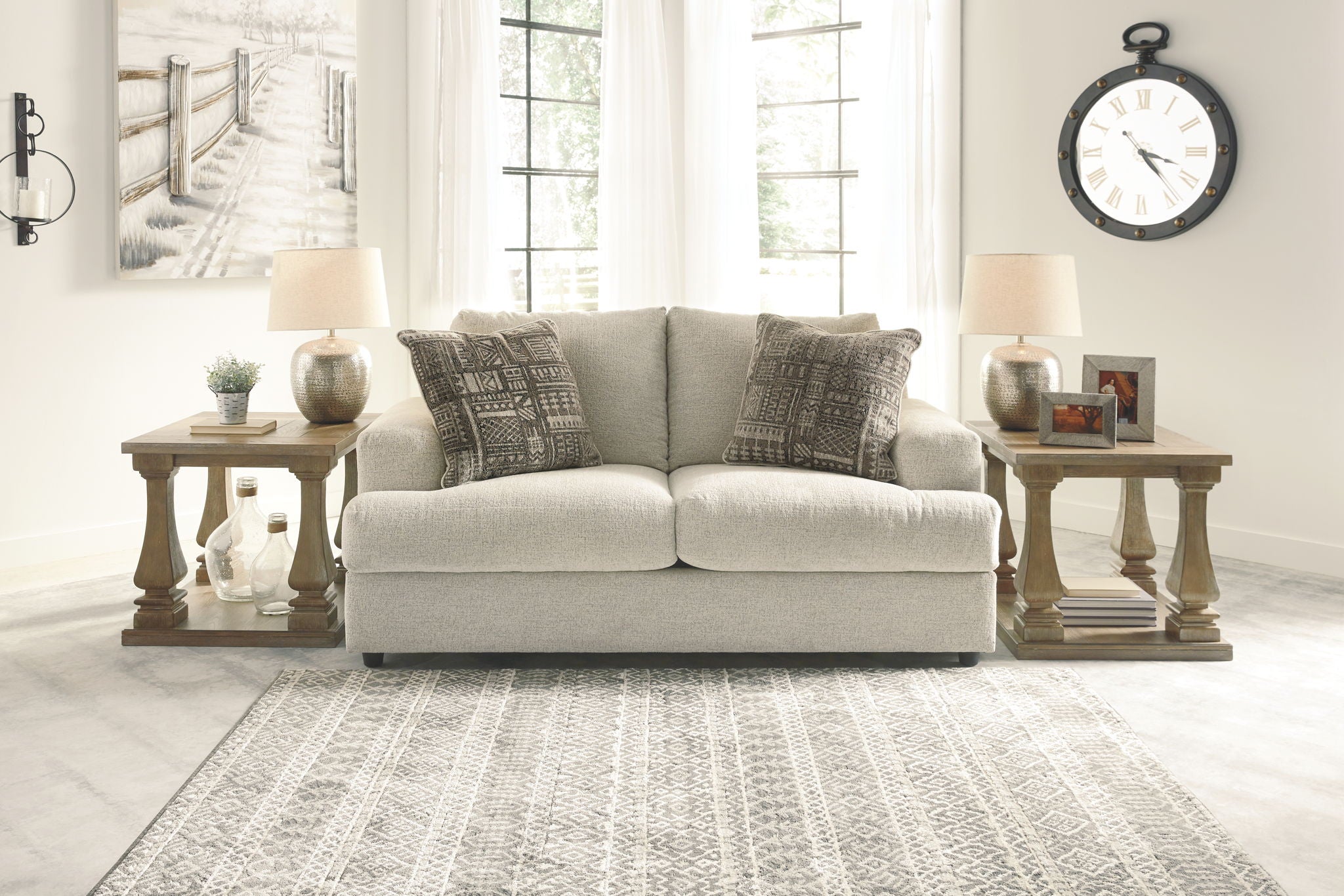 Soletren - Loveseat - Stone