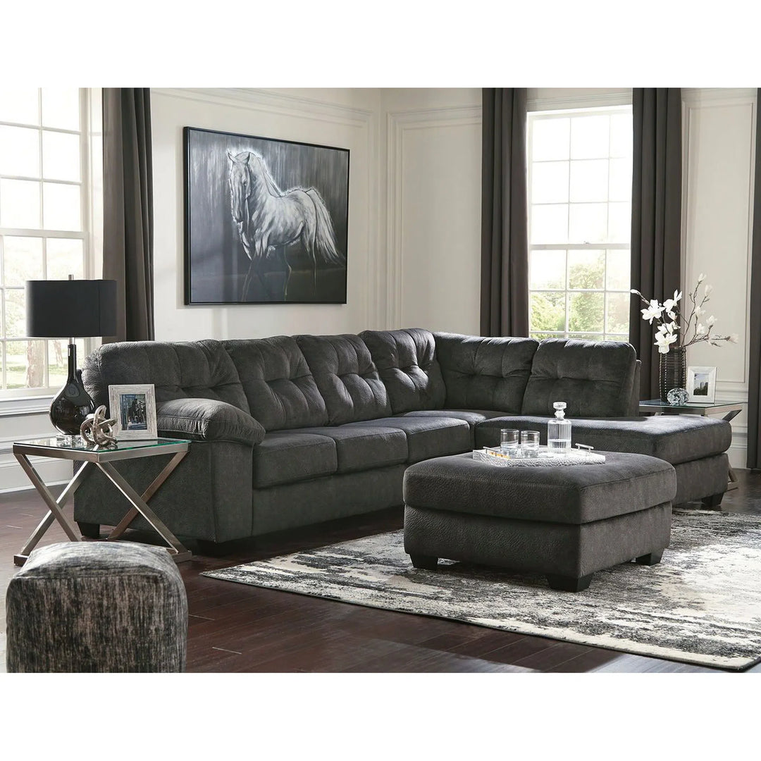 Ashley 70509/66/17 Accrington - Granite - 2-Piece Sectional with Chaise