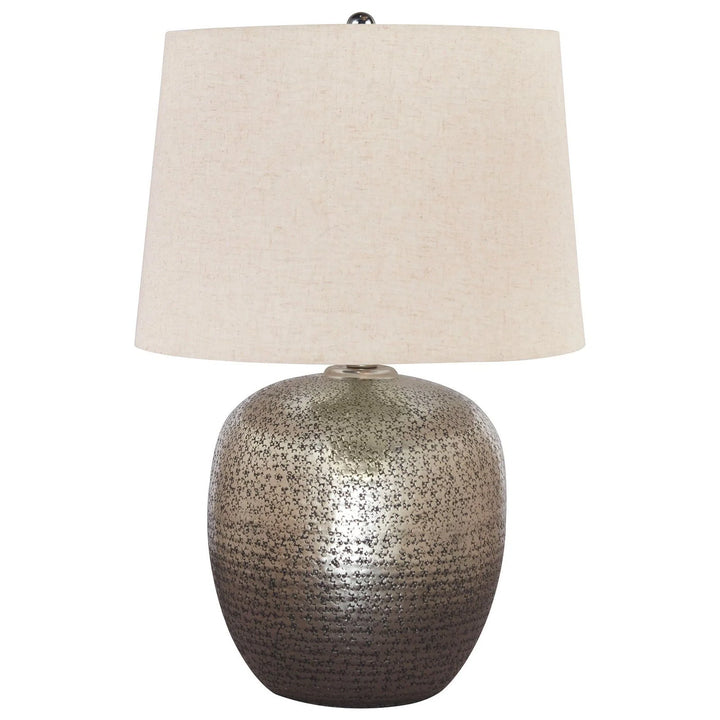 Ashley L207314 Magalie - Antique Silver Finish - Metal Table Lamp (1/CN)