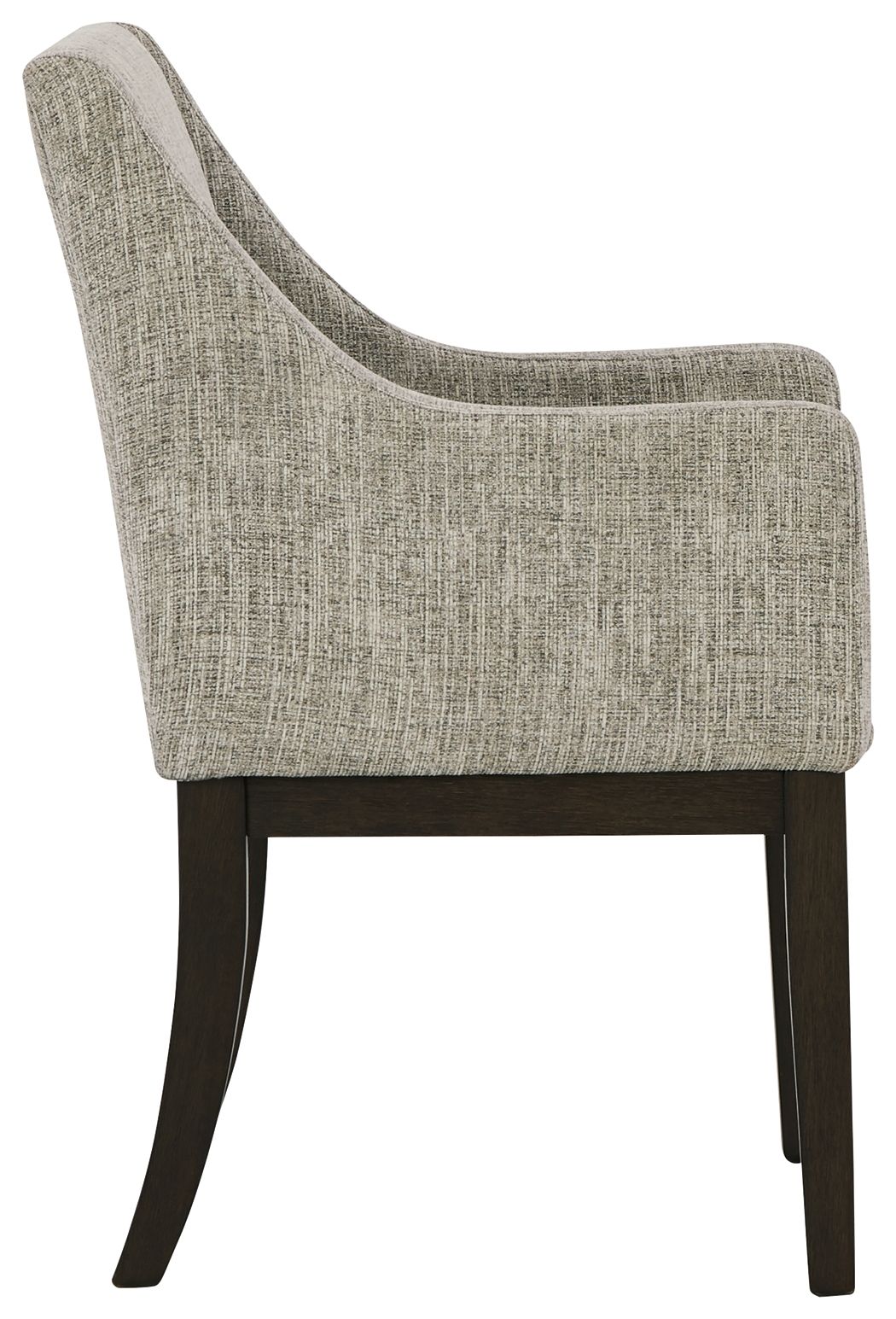 Burkhaus - Beige / Dark Brown - Dining Uph Arm Chair