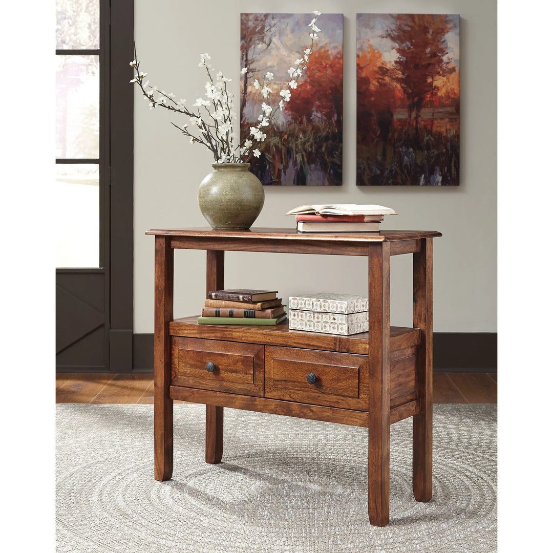Ashley T800-124 Abbonto - Warm Brown - Accent Table