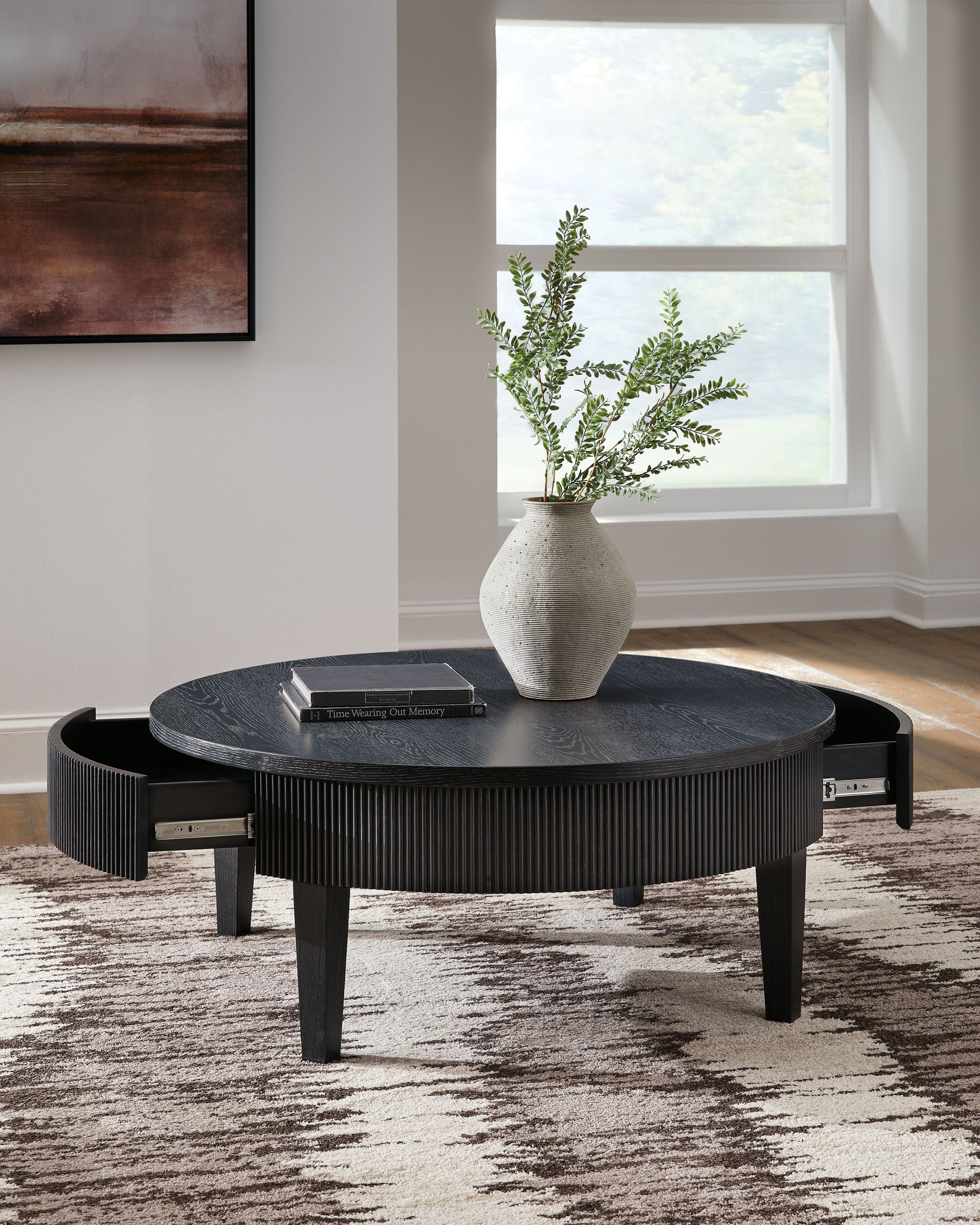 Marstream - Round Cocktail Table - Black-5