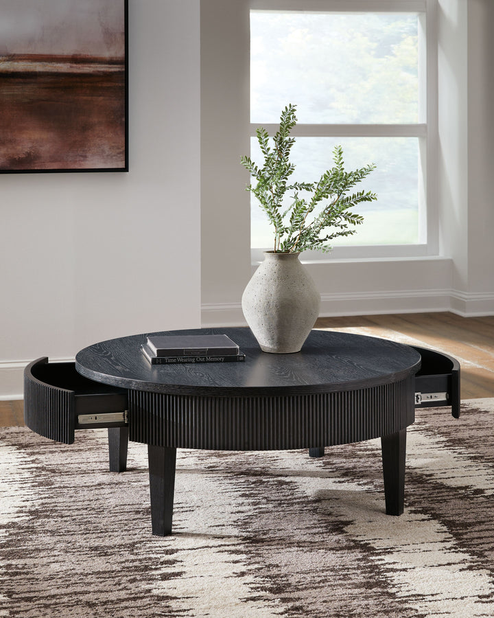 Marstream - Black - Round Cocktail Table