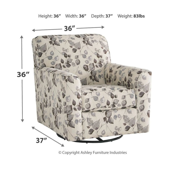 Ashley 4970142 Abney - Platinum - Swivel Accent Chair