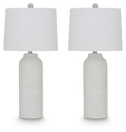 Vauville - Poly Table Lamp (Set of 2) - White