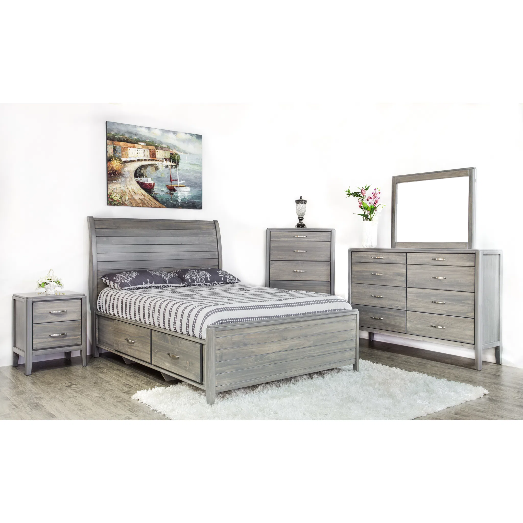 Sage Queen Storage Bed