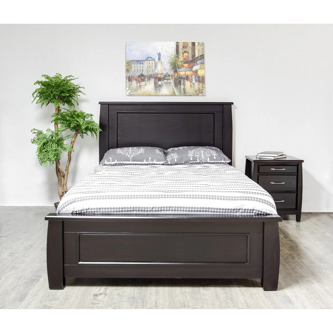 Tofino Solid Wood Queen Panel Bed - Made In Canada