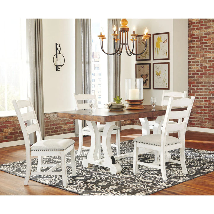 Ashley D546-01 Valebeck - Beige/White - Dining UPH Side Chair