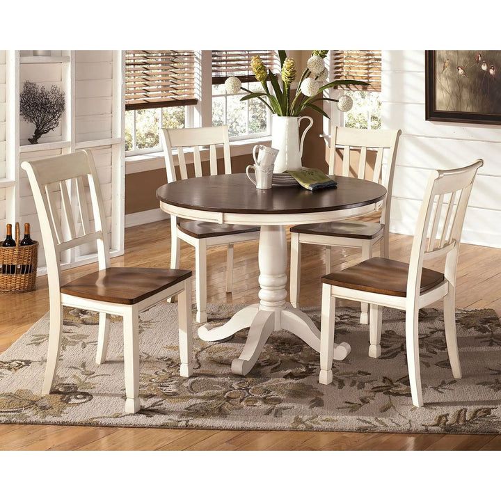 Ashley D583-02 Whitesburg - Brown/Cottage White - Dining Room Side Chair