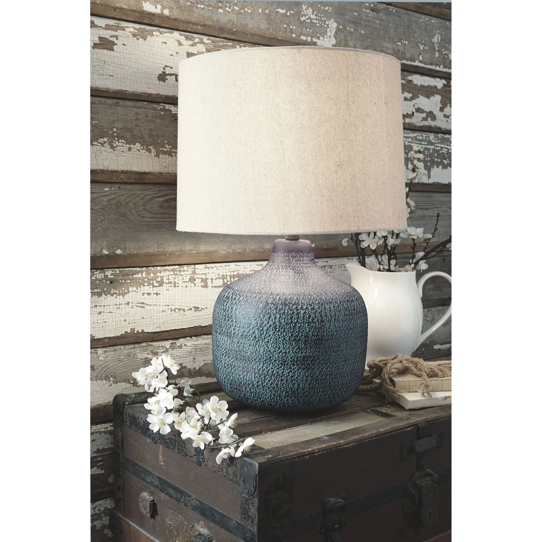 Ashley L207304 Malthace - Patina - Metal Table Lamp (1/CN)