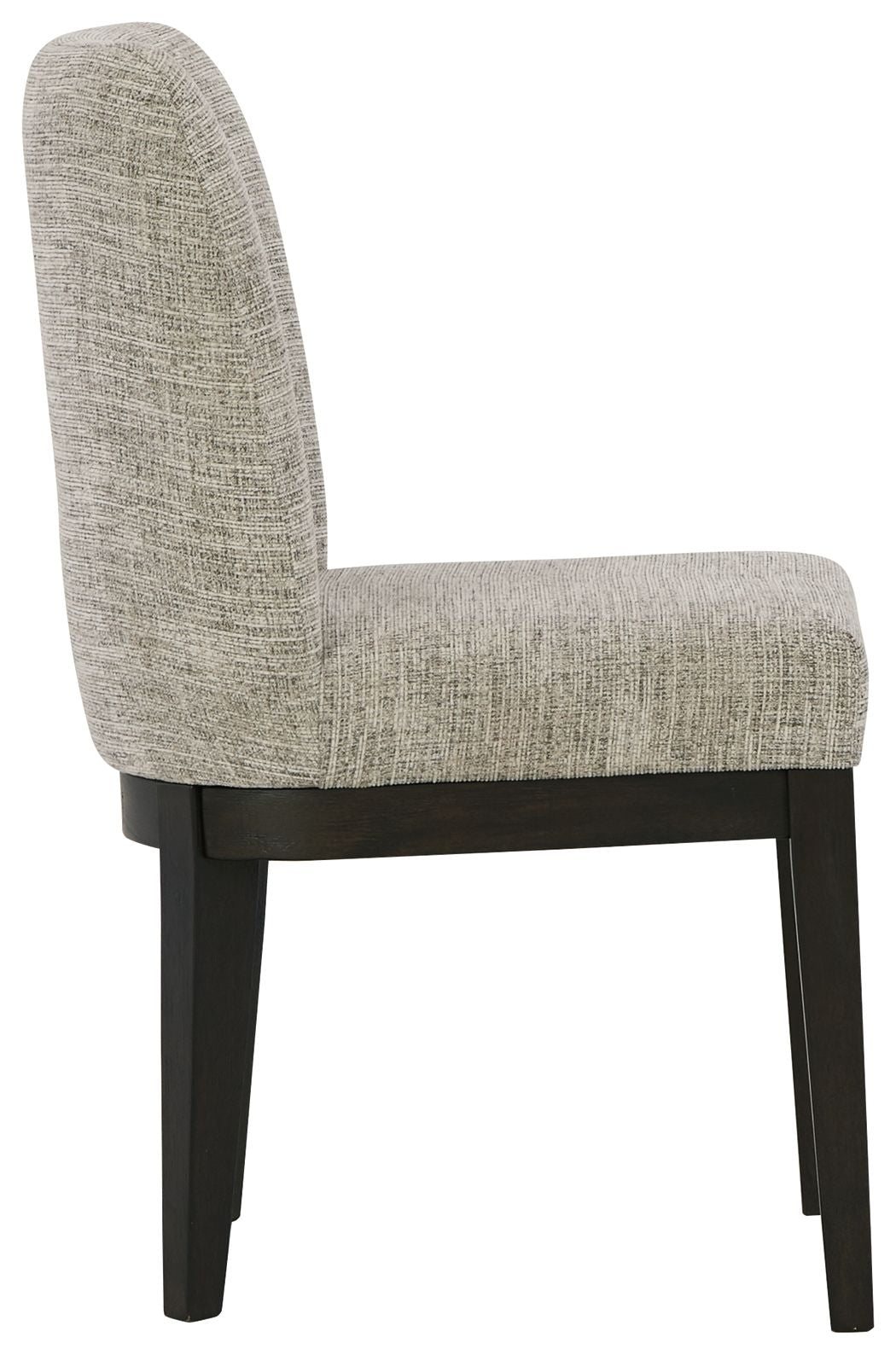 Burkhaus - Beige / Dark Brown - Dining Uph Side Chair