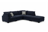Delta Modular Sectional – 5PC with Chaise - Onyx Black