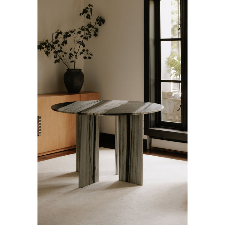 Celia - Round Dining Table - Gray