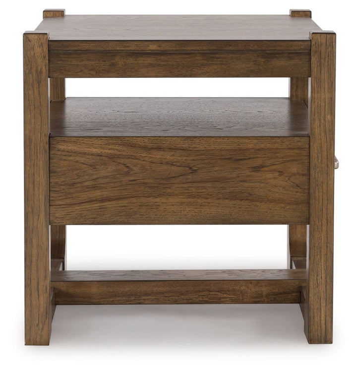 Cabalynn - Light Brown - Square End Table