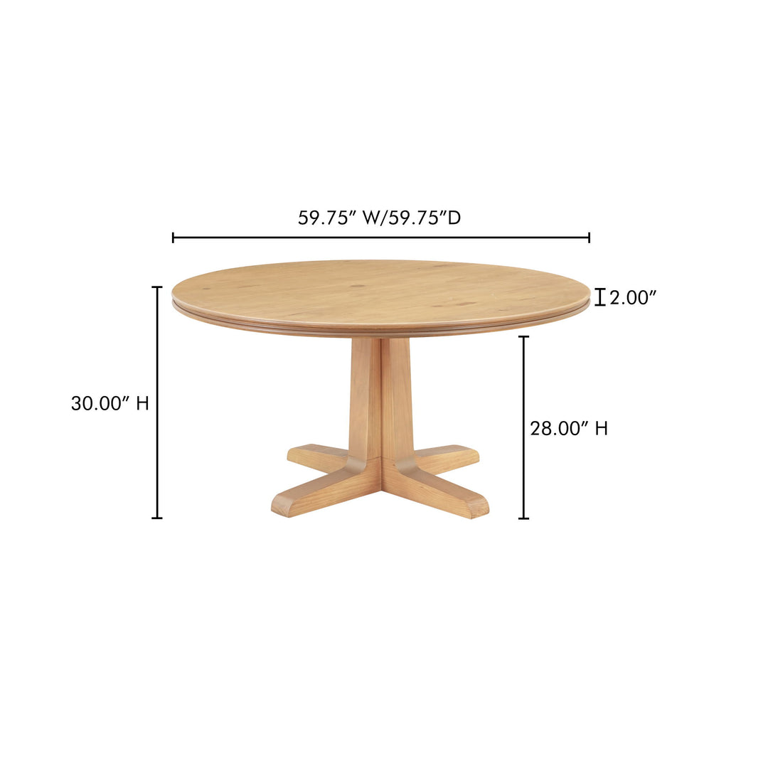 Charles - Dining Table - Light Brown