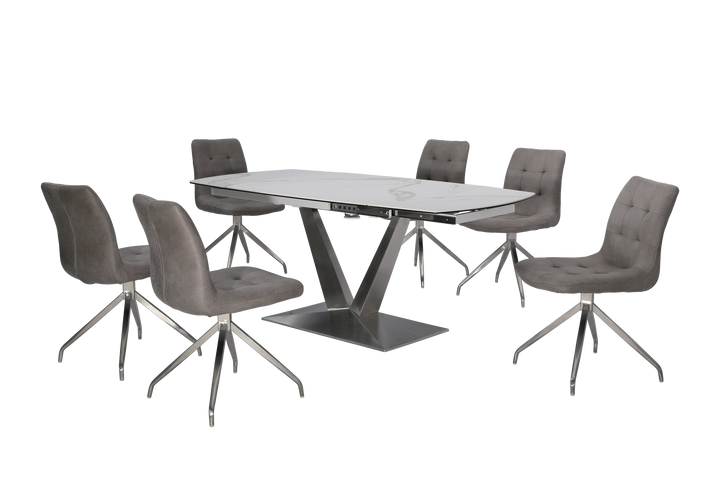 Solana Modern Table and 6 Chairs | Fair Deal Furniture