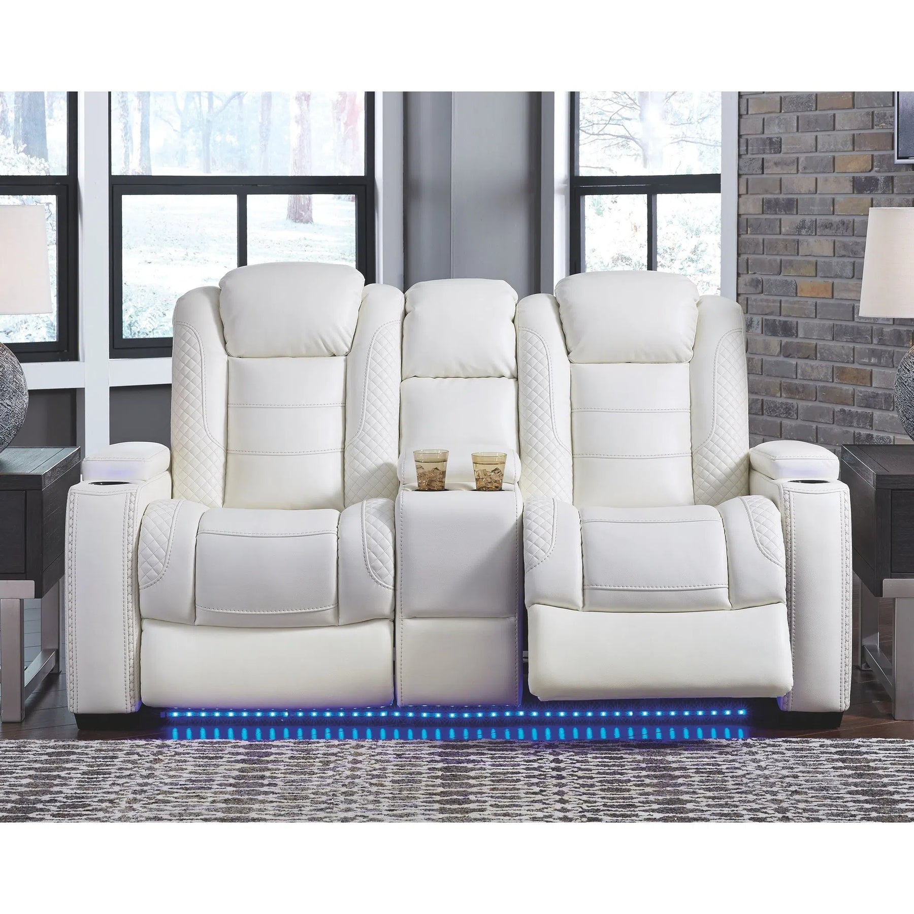 Ashley 37004 15 18 13 Party Time White 3 Pc. Power Reclining