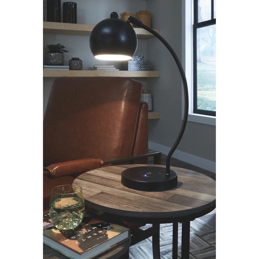 Ashley L206002 Marinel - Black - Metal Desk Lamp (1/CN)