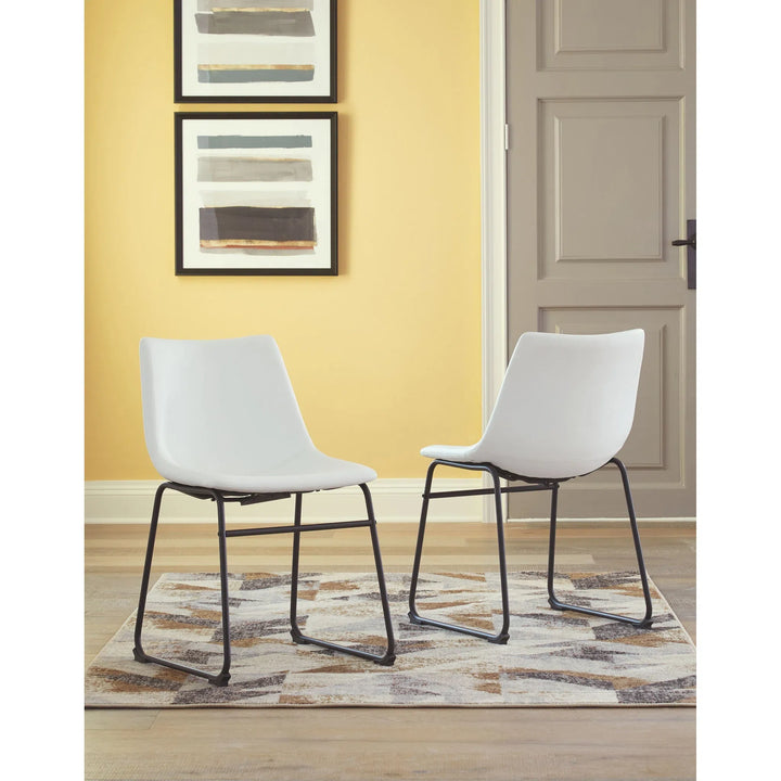 Ashley D372-07 Centiar - White - Dining UPH Side Chair