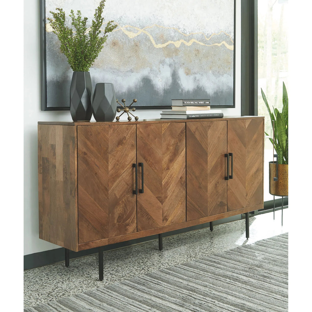 Ashley A4000308 Prattville - Brown - Accent Cabinet