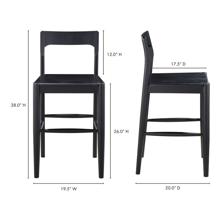 Owing - Counter Stool - Black