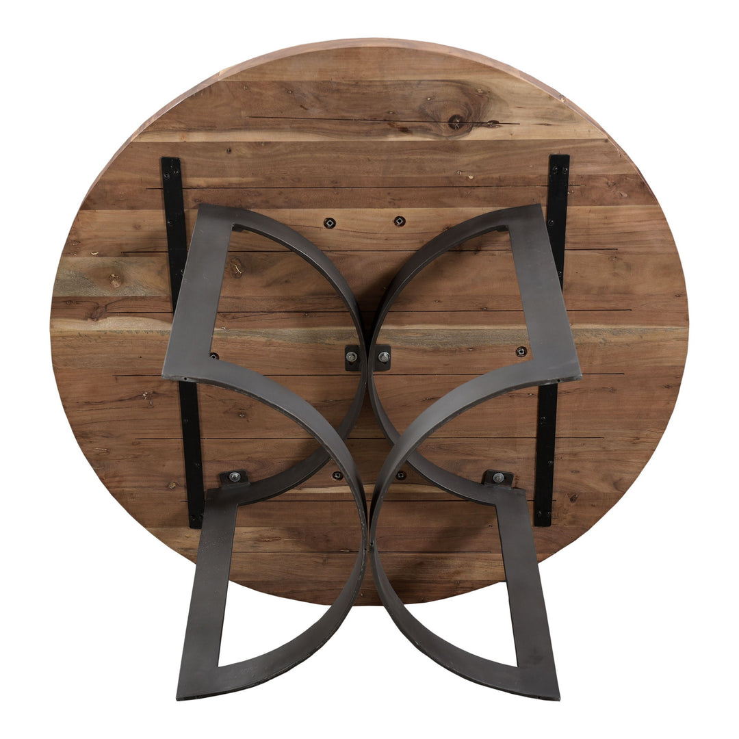 Bent - Round Dining Table - Natural Stain