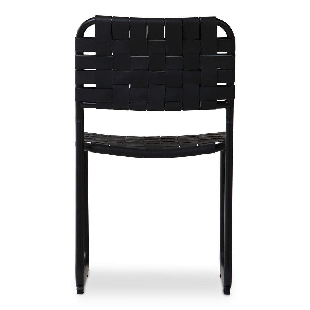 Moma - Leather Dining Chair (Set of 2) - Black