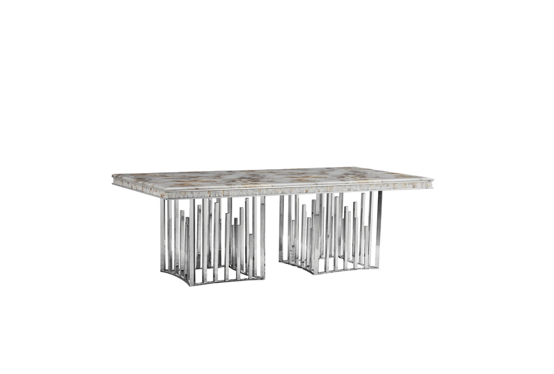 Myra Dining Table – Silver