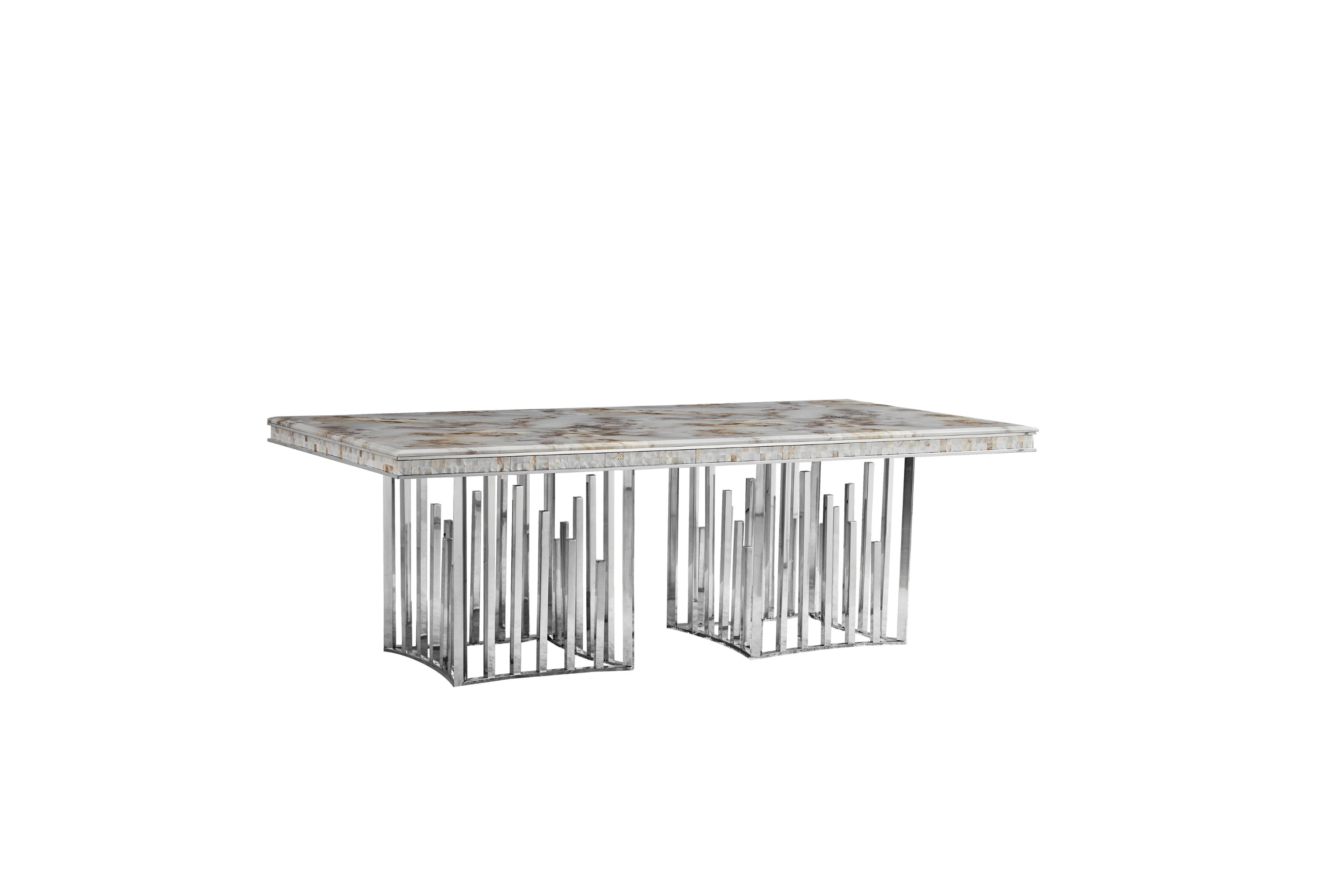 Myra Dining Table – Silver