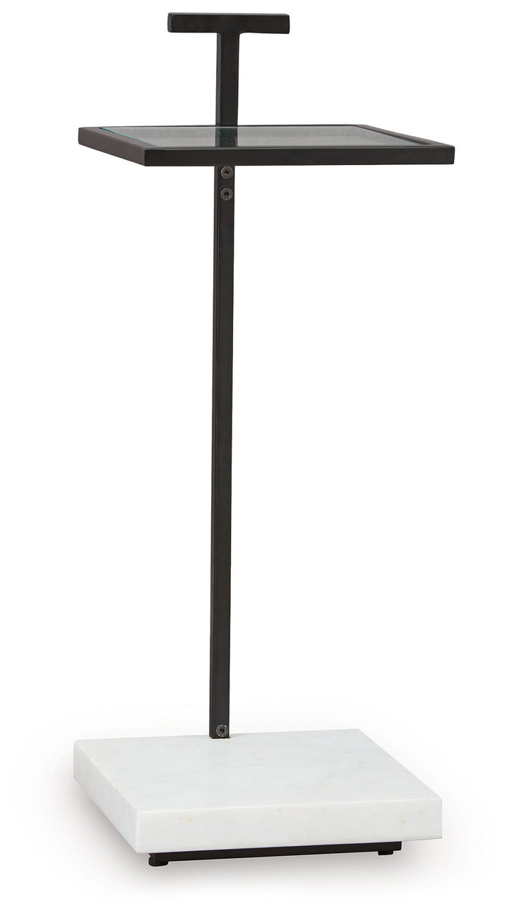 Mannill - Accent Table - Black / White