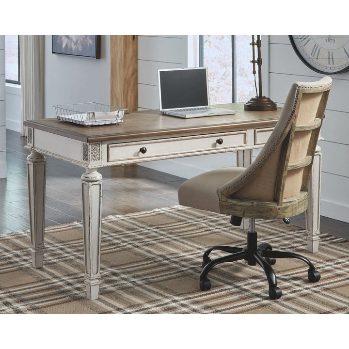 Ashley H743-34 Realyn - White/Brown - Home Office Desk