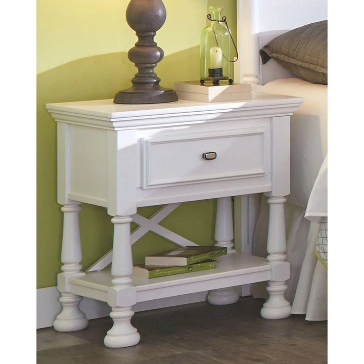 Ashley B502-91 Kaslyn - White - One Drawer Night Stand