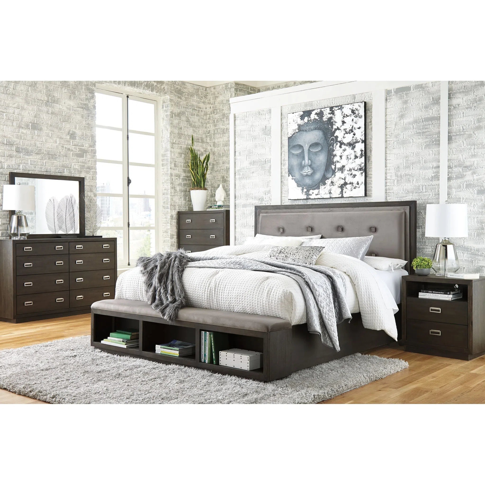 Ashley B731-46 Hyndell - Dark Brown - Five Drawer Chest