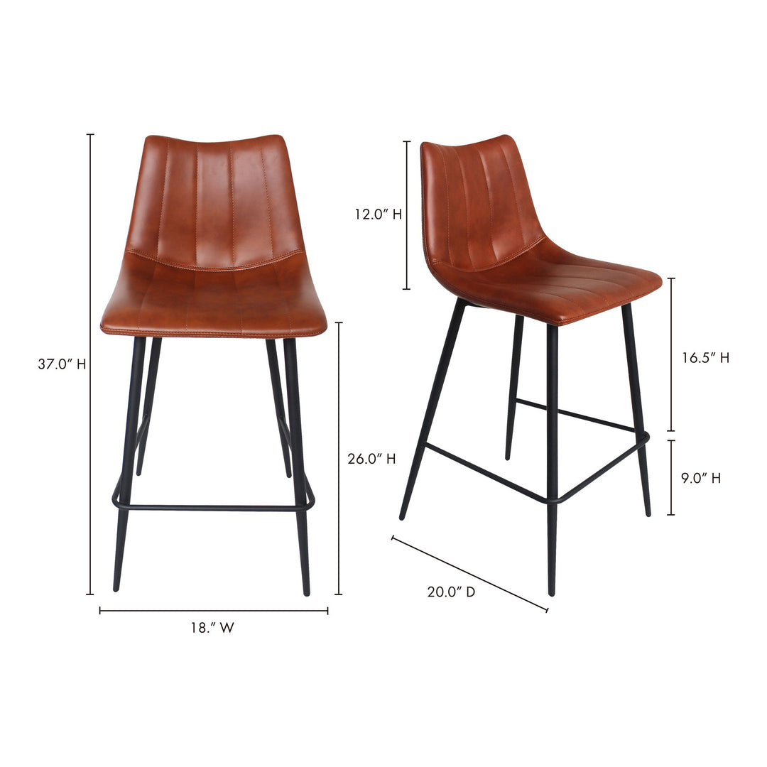Alibi - Counter Stool (Set of 2) - Brown