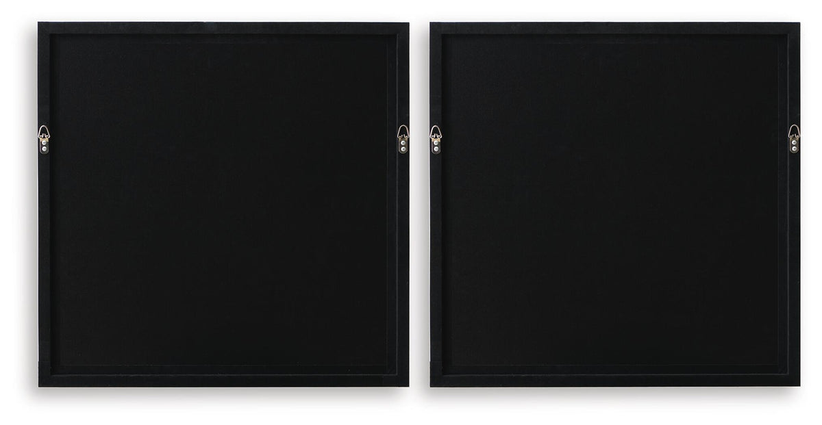 Downyard - Wall Art Set (Set of 2) - Black / Beige