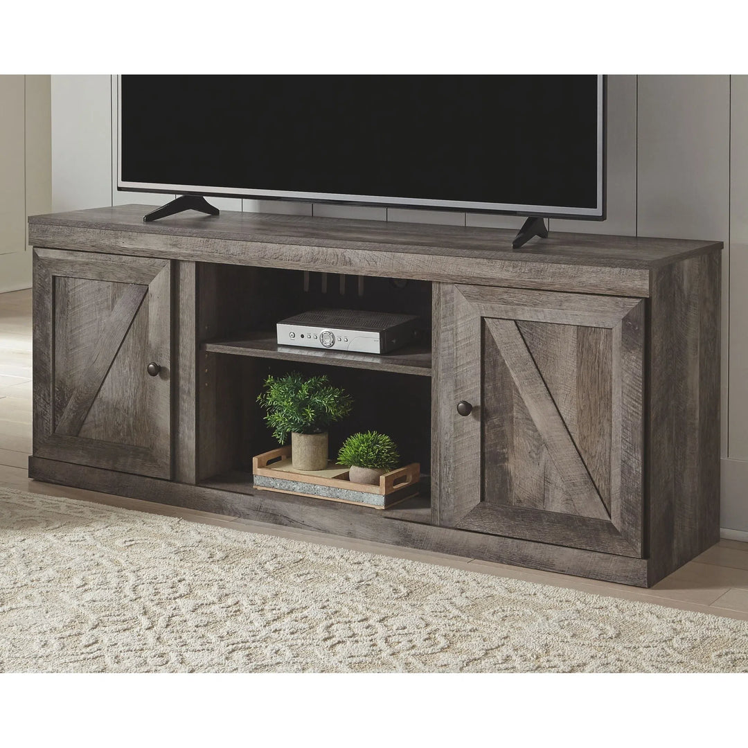 Wynnlow gray entertainment center deals