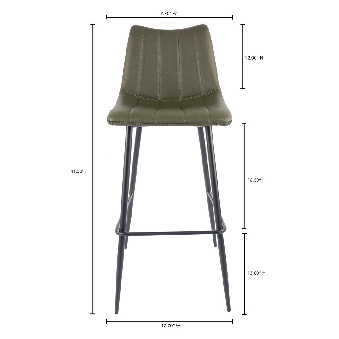 Alibi - Barstool (Set of 2) - Dark Green