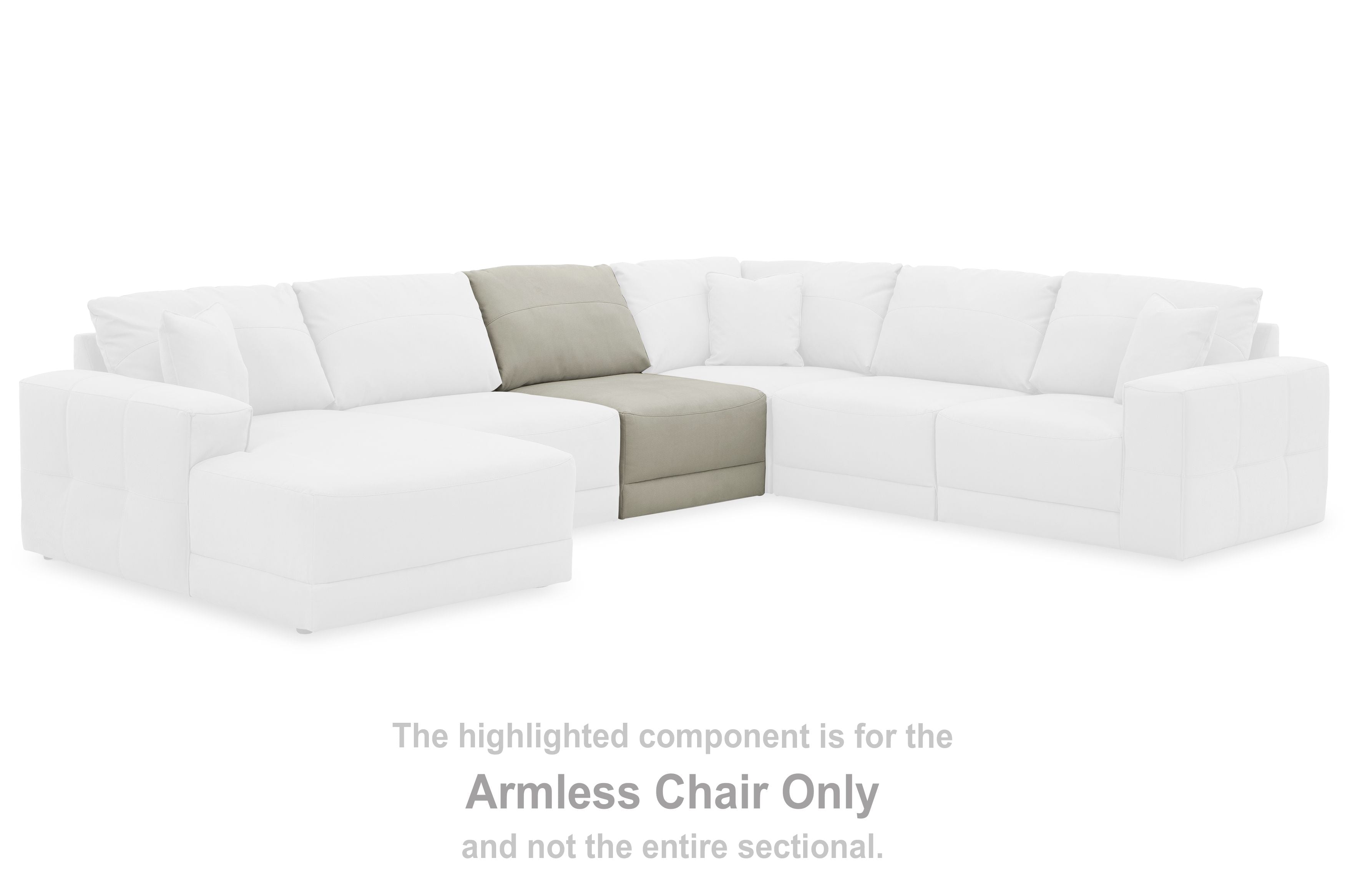 Next-Gen Gaucho - Armless Chair - Gray